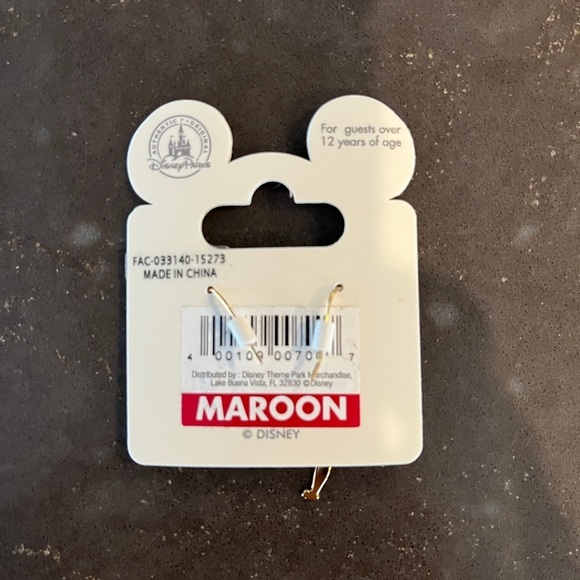 Tinkerbell Dangle Earrings, Disney Fairy Wings in Gold and Silver - Picture 2 of 2